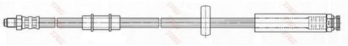 Furtun frana FIAT DUCATO bus (244) (2002 - 2016) TRW PHB480 piesa NOUA