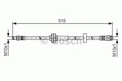 Furtun frana FIAT DUCATO bus (250, 290) (2006 - 2016) BOSCH 1 987 481 482 piesa NOUA