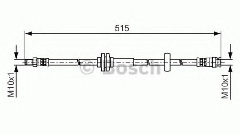 Furtun frana FIAT DUCATO bus (250, 290) (2006 - 2016) BOSCH 1 987 481 482 piesa NOUA