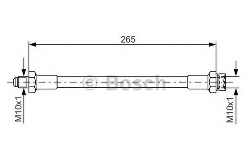 Furtun frana FIAT DUCATO caroserie (280) (1982 - 1990) BOSCH 1 987 476 244 piesa NOUA