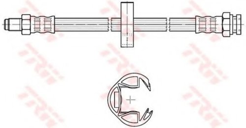 Furtun frana FIAT DUCATO platou / sasiu (230) (1994 - 2002) TRW PHB302 piesa NOUA