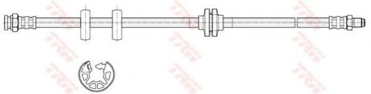 Furtun frana FIAT MAREA (185) (1996 - 2007) TRW PHB399 piesa NOUA