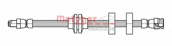 Furtun frana FIAT MAREA Weekend (185) (1996 - 2007) METZGER 4118500 piesa NOUA