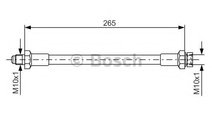 Furtun frana FIAT PANDA (141A) (1980 - 2004) BOSCH...