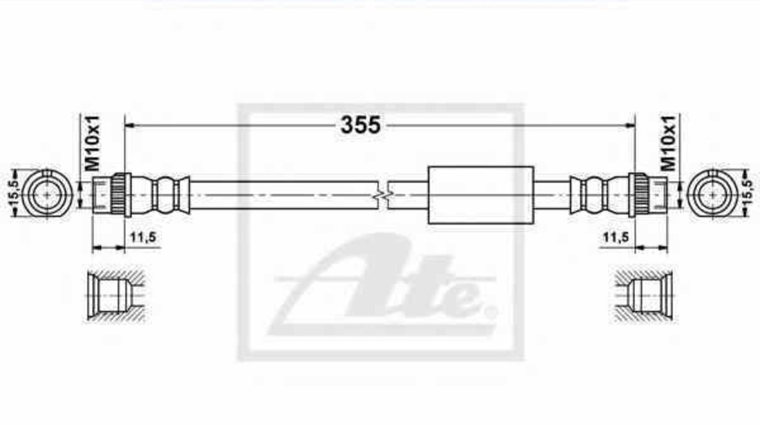 Furtun frana FIAT SCUDO 270 ATE 24.5239-0355.3