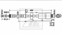 Furtun frana FIAT SCUDO (272, 270) (2007 - 2016) A...