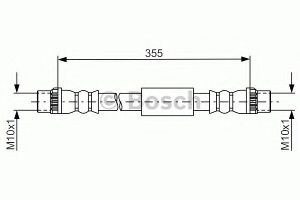 Furtun frana FIAT SCUDO (272, 270) (2007 - 2016) BOSCH 1 987 481 665 piesa NOUA
