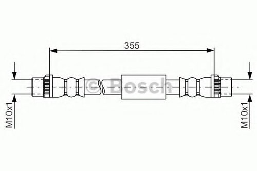 Furtun frana FIAT SCUDO (272, 270) (2007 - 2016) BOSCH 1 987 481 665 piesa NOUA