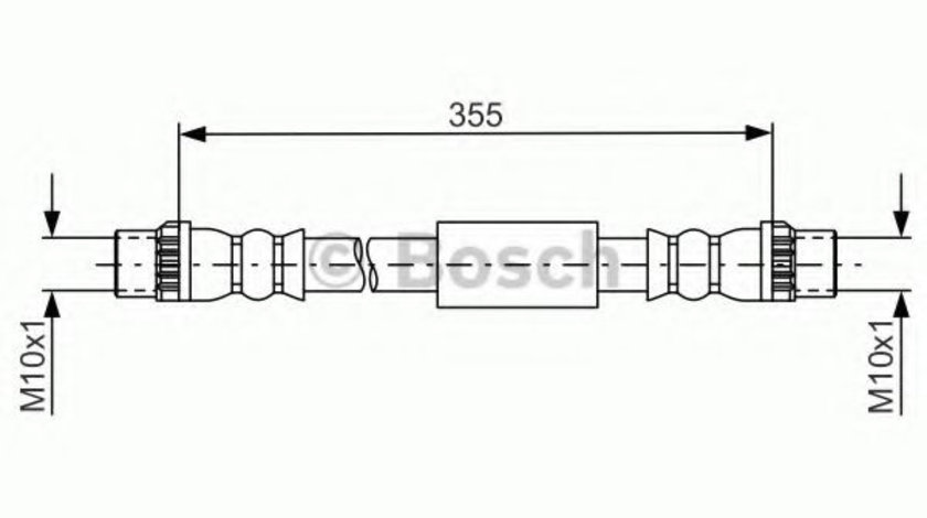 Furtun frana FIAT SCUDO caroserie (272, 270) (2007 - 2016) BOSCH 1 987 481 665 piesa NOUA