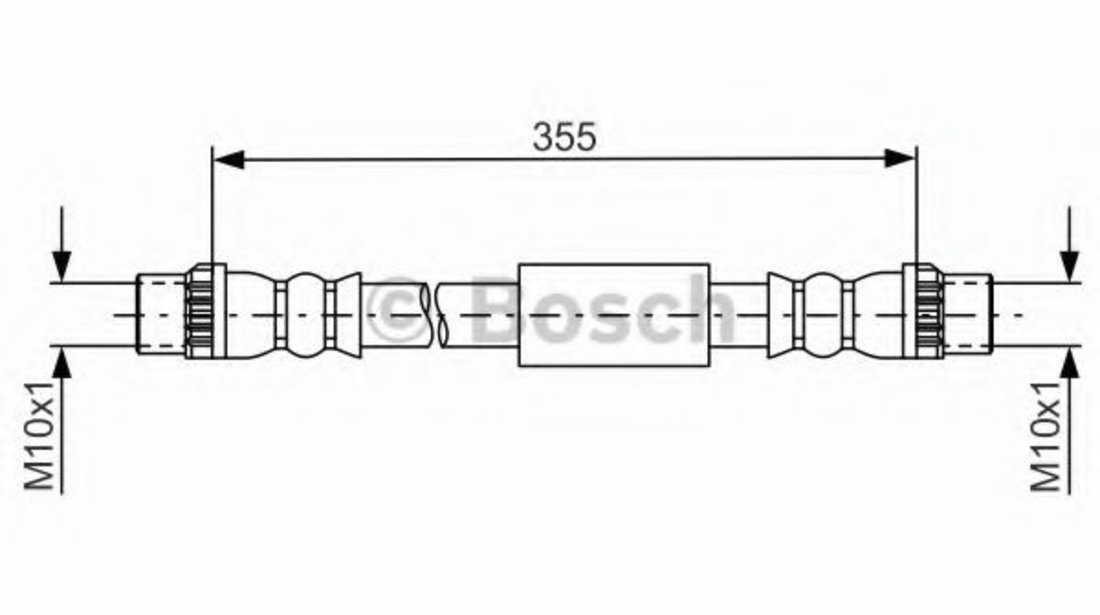 Furtun frana FIAT SCUDO platou / sasiu (272, 270) (2007 - 2016) BOSCH 1 987 481 665 piesa NOUA