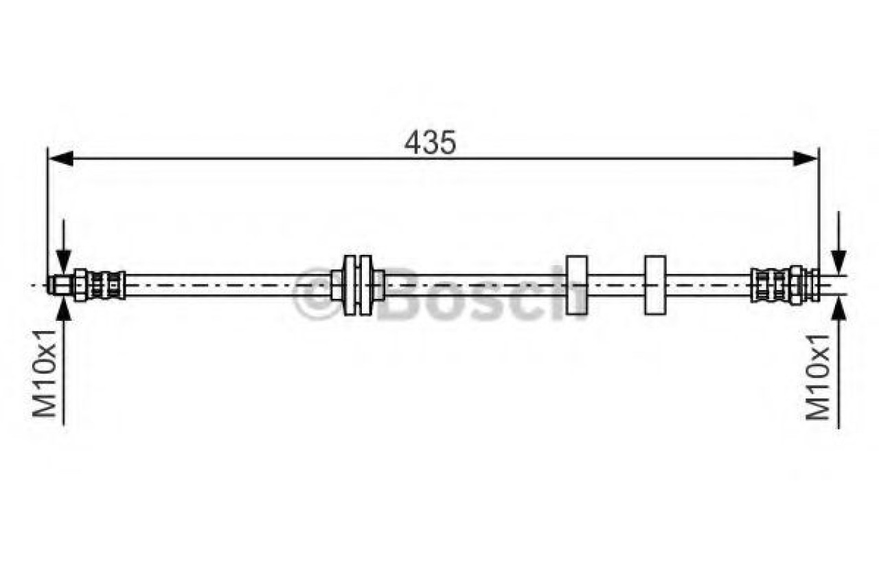 Furtun frana FIAT STILO (192) (2001 - 2010) BOSCH 1 987 476 878 piesa NOUA