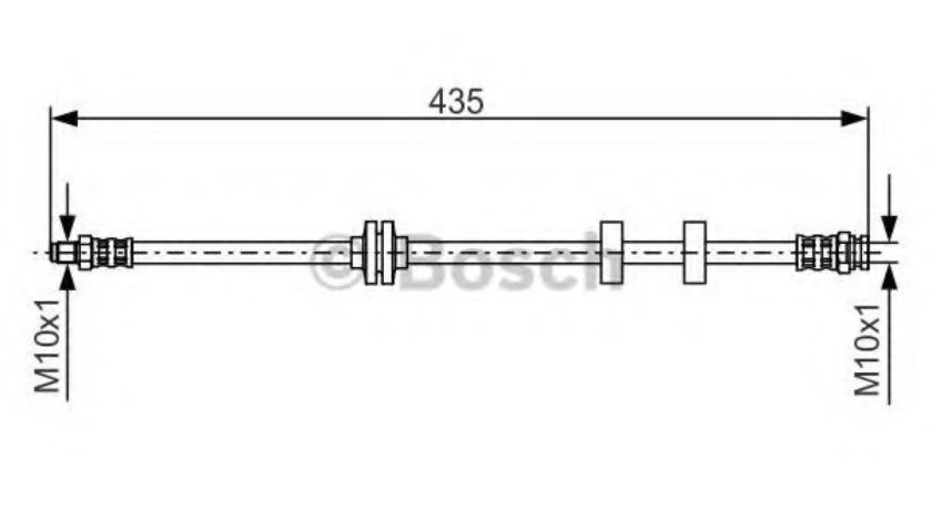 Furtun frana FIAT STILO (192) (2001 - 2010) BOSCH 1 987 476 878 piesa NOUA