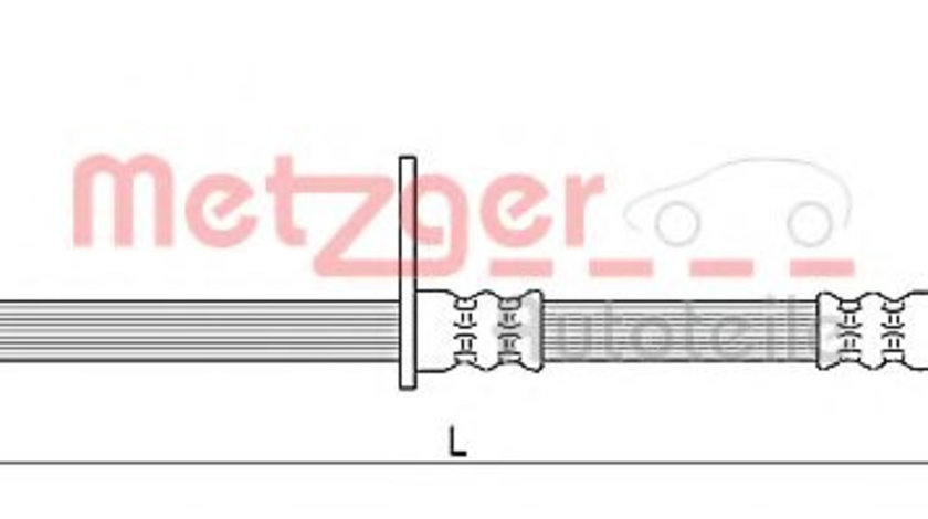 Furtun frana FORD B-MAX Van (2012 - 2016) METZGER 4111331 piesa NOUA