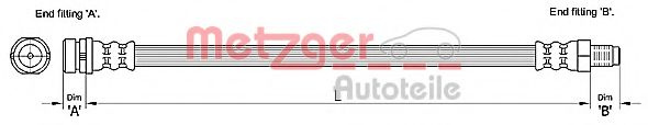 Furtun frana FORD C-MAX (DM2) (2007 - 2016) METZGER 4110238 piesa NOUA