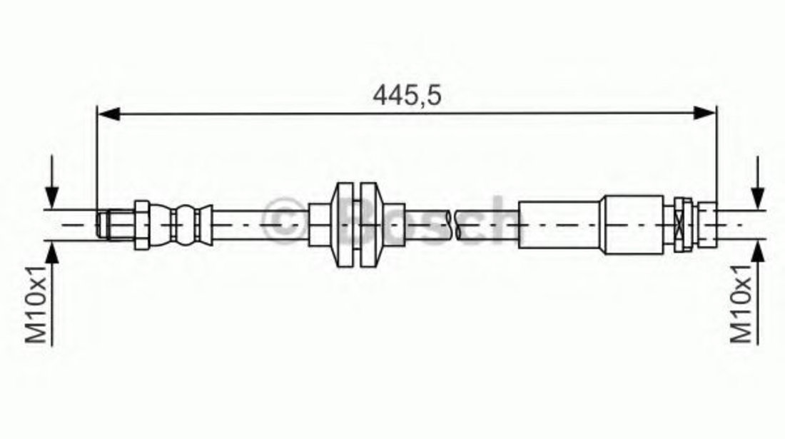 Furtun frana FORD C-MAX II (DXA) (2010 - 2016) BOSCH 1 987 481 668 piesa NOUA