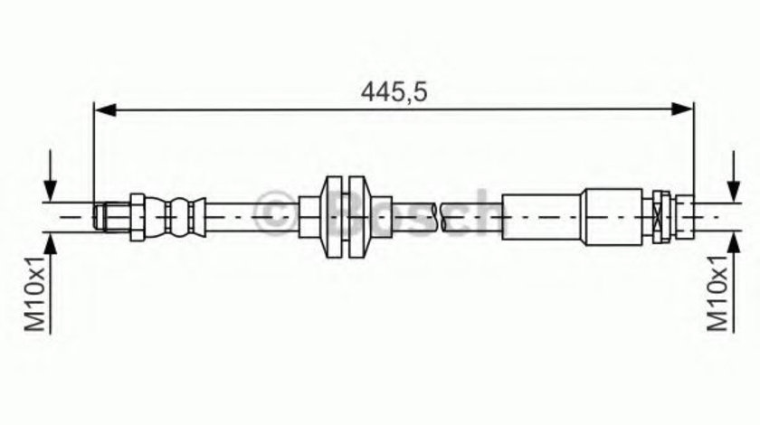 Furtun frana FORD C-MAX II Van (2010 - 2016) BOSCH 1 987 481 668 piesa NOUA