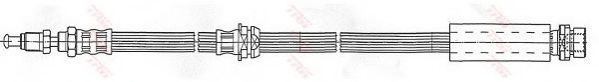 Furtun frana FORD FIESTA V (JH, JD) (2001 - 2010) TRW PHB443 piesa NOUA