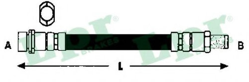 Furtun frana FORD FOCUS C-MAX (2003 - 2007) LPR 6T47893 piesa NOUA