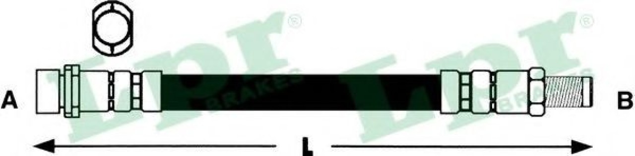 Furtun frana FORD FOCUS Combi (DNW) (1999 - 2007) LPR 6T46775 piesa NOUA