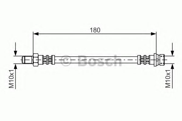 Furtun frana FORD FOCUS (DAW, DBW) (1998 - 2007) BOSCH 1 987 476 887 piesa NOUA