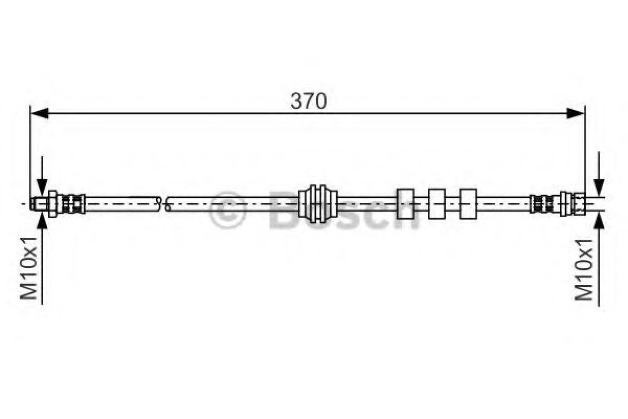 Furtun frana FORD FOCUS (DAW, DBW) (1998 - 2007) BOSCH 1 987 476 886 piesa NOUA