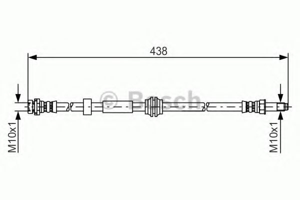 Furtun frana FORD FOCUS II Cabriolet (2006 - 2016) BOSCH 1 987 476 181 piesa NOUA