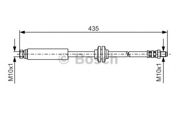Furtun frana FORD FOCUS II (DA) (2004 - 2012) BOSCH 1 987 476 182 piesa NOUA