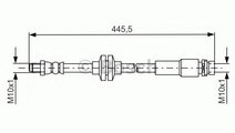 Furtun frana FORD FOCUS III (2010 - 2016) BOSCH 1 ...