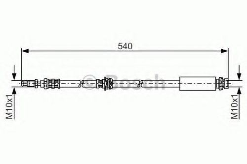 Furtun frana FORD FUSION (JU) (2002 - 2012) BOSCH 1 987 476 057 piesa NOUA