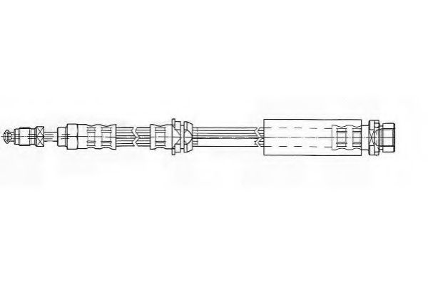 Furtun frana FORD FUSION (JU) (2002 - 2012) FERODO FHY2480 piesa NOUA