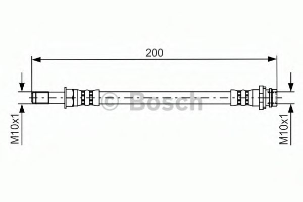 Furtun frana FORD GALAXY (WA6) (2006 - 2015) BOSCH 1 987 481 443 piesa NOUA