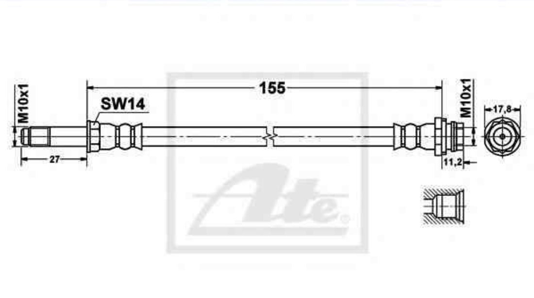 Furtun frana FORD GALAXY (WA6) ATE 24.5163-0155.3