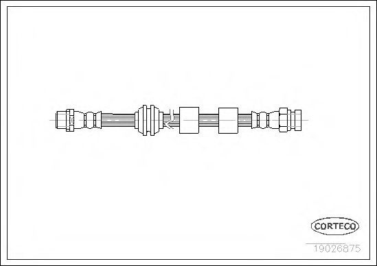 Furtun frana FORD GALAXY (WGR) (1995 - 2006) CORTECO 19026875 piesa NOUA