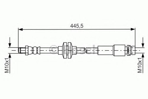 Furtun frana FORD GRAND C-MAX (DXA) (2010 - 2016) BOSCH 1 987 481 668 piesa NOUA