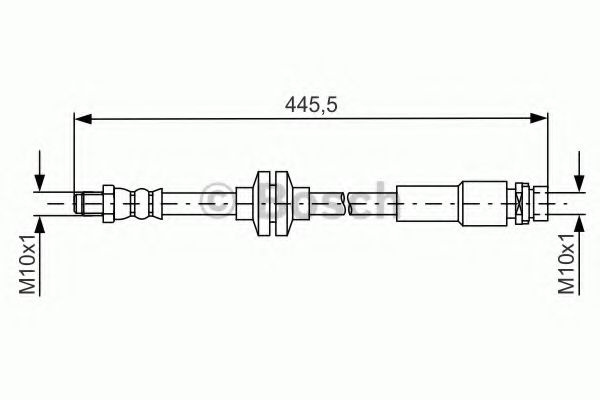 Furtun frana FORD GRAND C-MAX Van (2010 - 2016) BOSCH 1 987 481 668 piesa NOUA