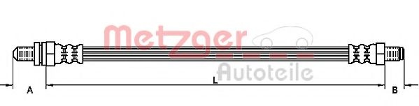 Furtun frana FORD KA (RB) (1996 - 2008) METZGER 4110135 piesa NOUA