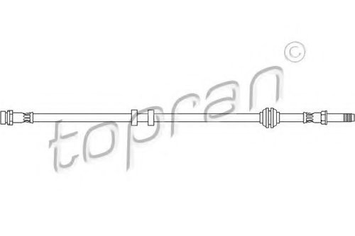 Furtun frana FORD MONDEO II (BAP) (1996 - 2000) TOPRAN 300 641 piesa NOUA