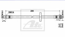 Furtun frana FORD MONDEO III (B5Y) (2000 - 2007) A...