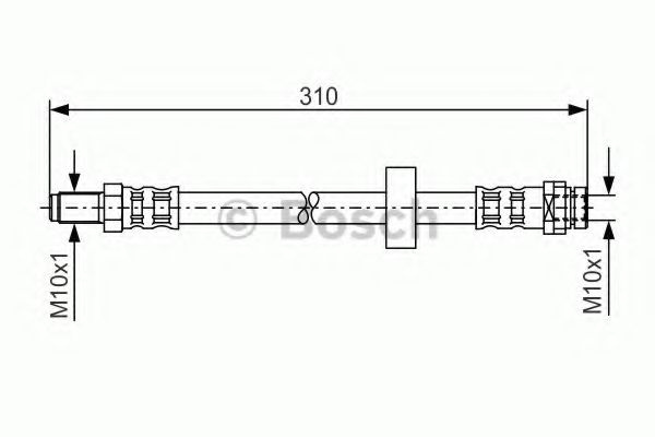 Furtun frana FORD MONDEO III (B5Y) (2000 - 2007) BOSCH 1 987 476 883 piesa NOUA