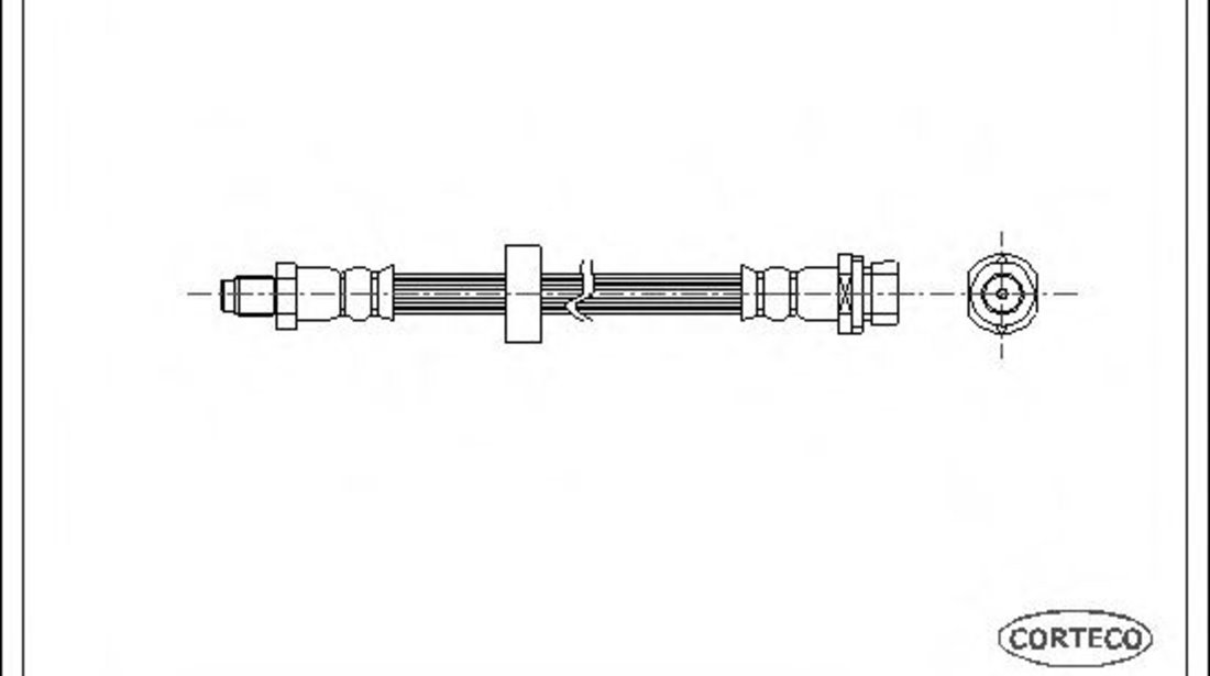 Furtun frana FORD MONDEO III (B5Y) (2000 - 2007) CORTECO 19032284 piesa NOUA