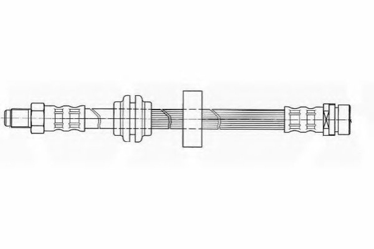 Furtun frana FORD MONDEO III Limuzina (B4Y) (2000 - 2007) FERODO FHY2474 piesa NOUA