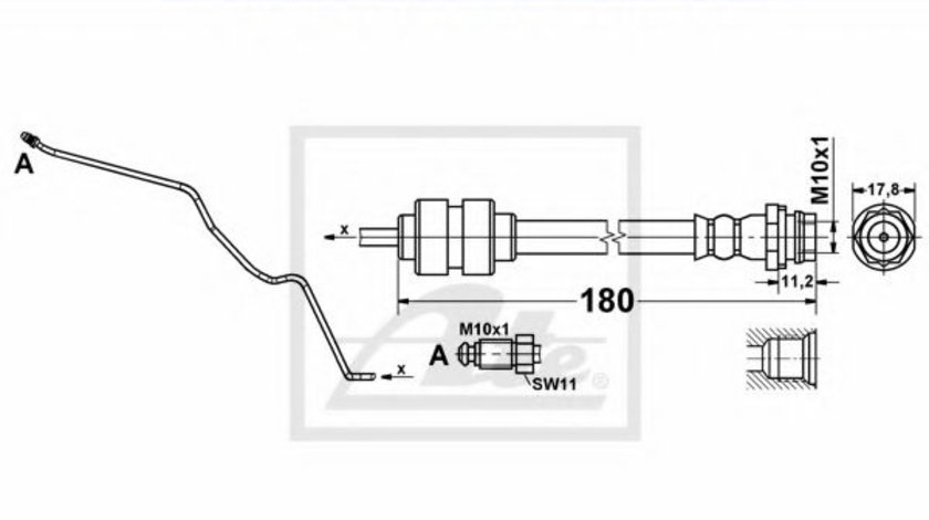 Furtun frana FORD MONDEO IV (BA7) (2007 - 2016) ATE 24.1294-0011.3 piesa NOUA