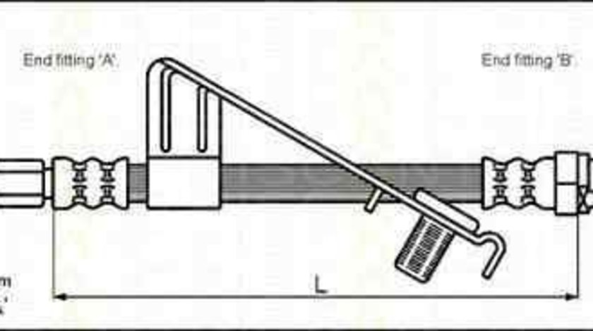 Furtun frana FORD PUMA (EC_) TRISCAN 8150 16128