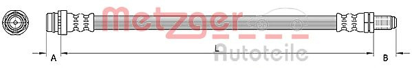 Furtun frana FORD S-MAX (WA6) (2006 - 2016) METZGER 4110796 piesa NOUA