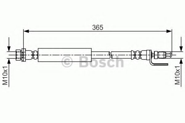 Furtun frana FORD TOURNEO CUSTOM bus (2012 - 2016) BOSCH 1 987 481 703 piesa NOUA