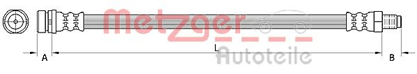 Furtun frana FORD TRANSIT bus (2006 - 2014) METZGER 4110802 piesa NOUA