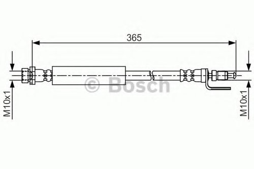 Furtun frana FORD TRANSIT CUSTOM caroserie (2012 - 2016) BOSCH 1 987 481 703 piesa NOUA