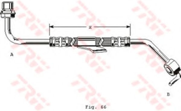Furtun frana FORD TRANSIT platou / sasiu (E) (1994 - 2000) TRW PHD249 piesa NOUA