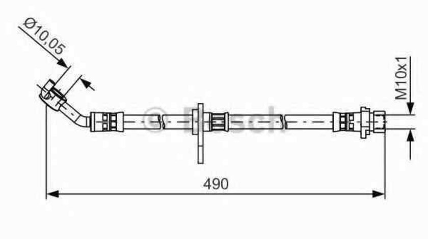 Furtun frana HONDA ACCORD VIII combi BOSCH 1 987 481 520