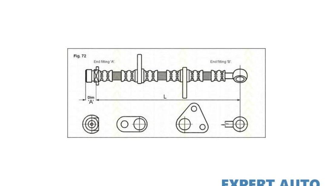 Furtun frana Honda CIVIC Mk IV hatchback (MA, MB) 1994-2001 #2 01465S04J00